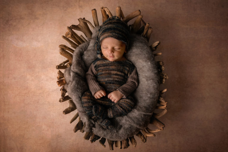 Newborn Baby Boy Photoshoot Calgary